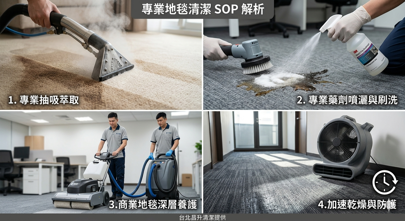 台北地毯清洗示意圖